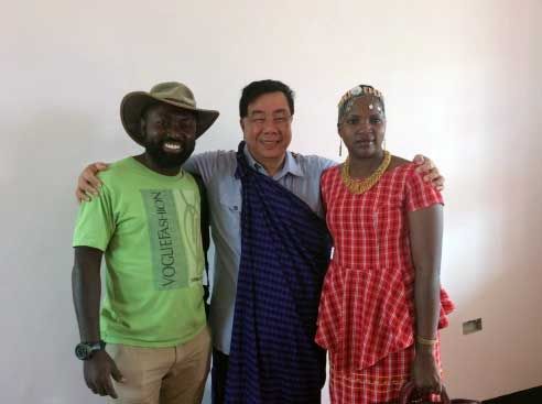 Abby Olemisiko, Jaffe Hsieh (TX Founder), and Martha Olemisiko at Grand Opening